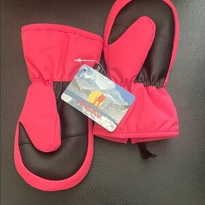 Kids Pink Winter Mittens Andake NWT